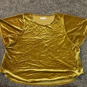 Madewell velvet shirt